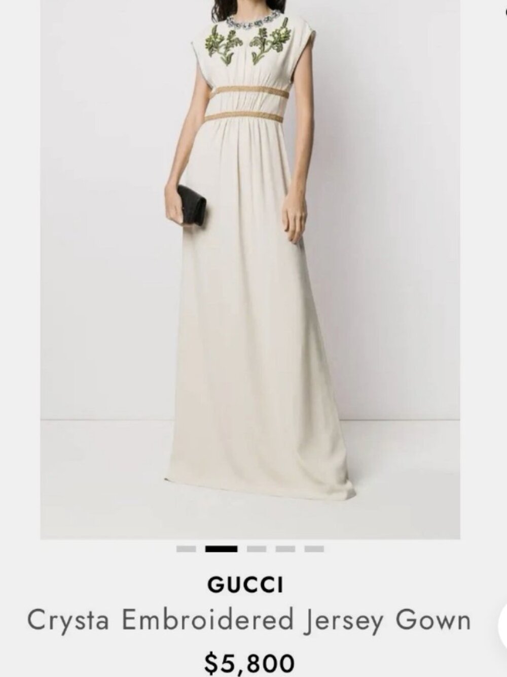 Gucci Ivory beaded gown